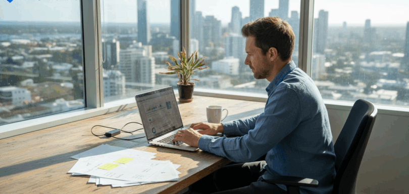 AI search expert working in Gold Coast office