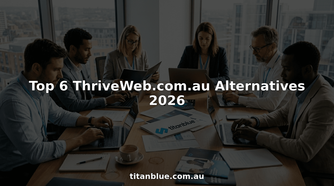 Team comparing web agency alternatives in office