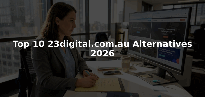 Professional comparing digital agency websites