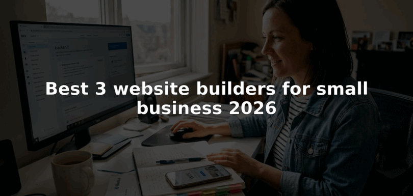 Small business owner editing website workspace