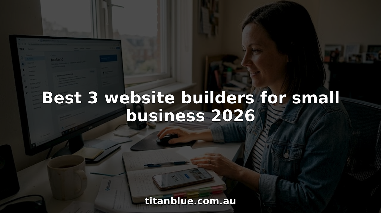 Small business owner editing website workspace