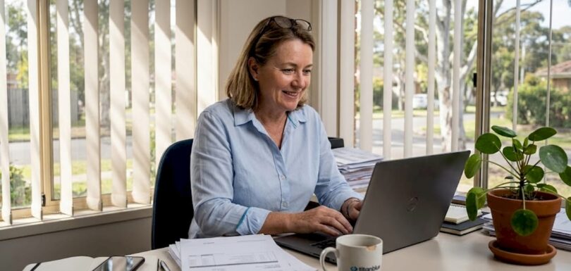 Business owner researching digital presence