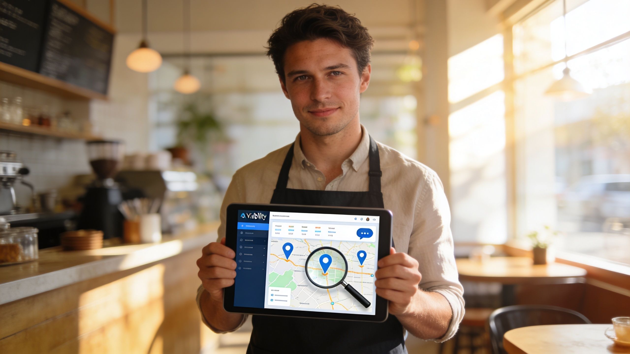 Ai Visibility Audit Barista Digital Tablet