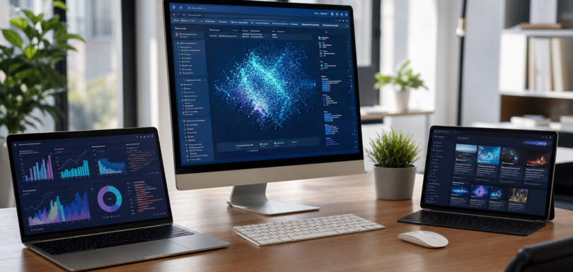 AI search trends Australia 2026 — analytics dashboard screens in modern office