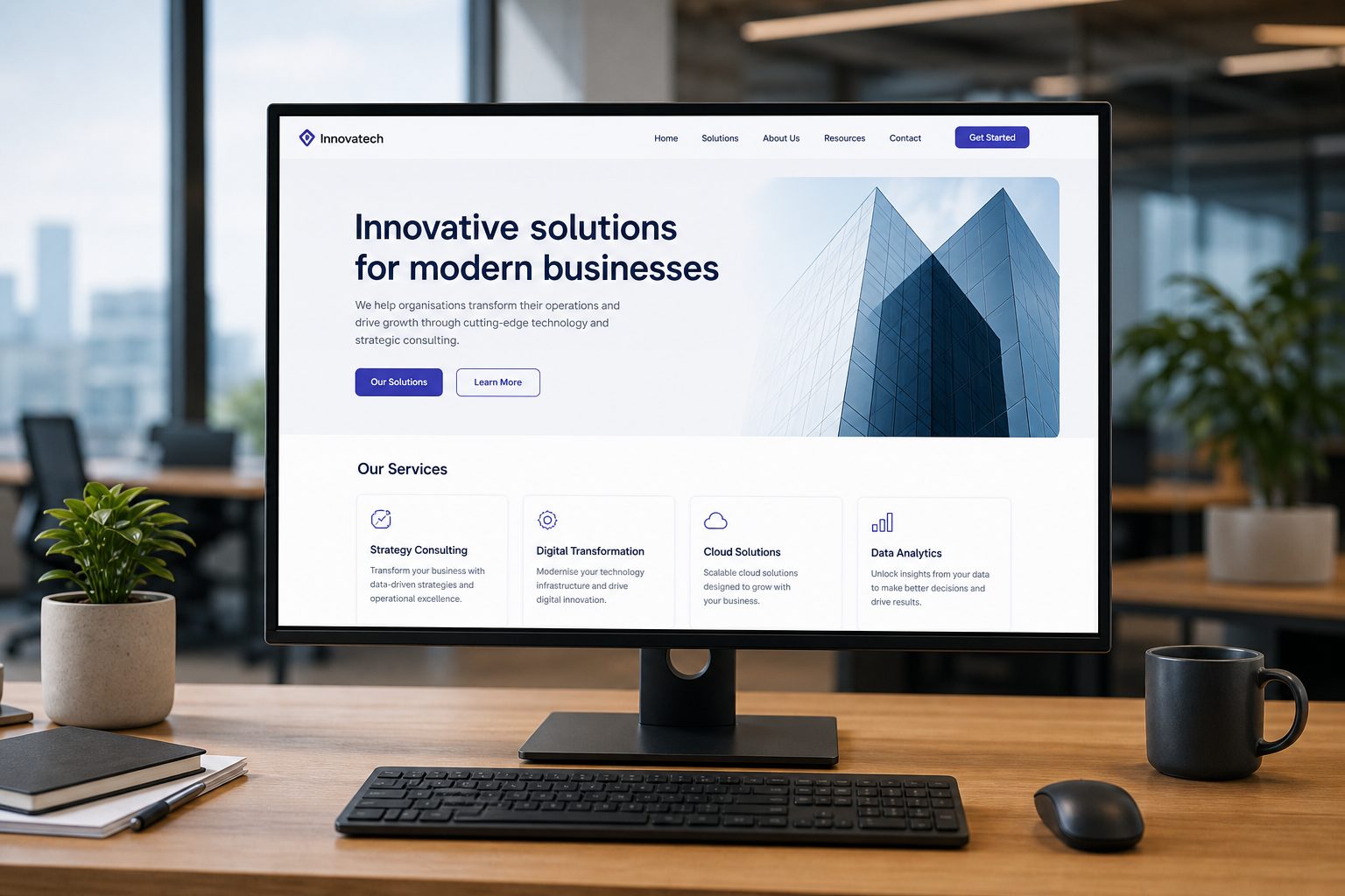 Well-structured web page with clear headings — the foundation of AI citability