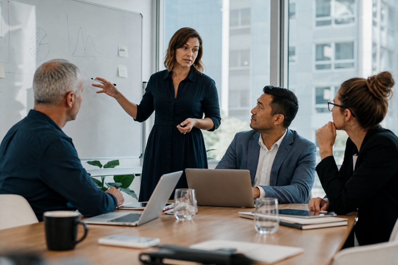 Australian business team meeting for AI search strategy discussion