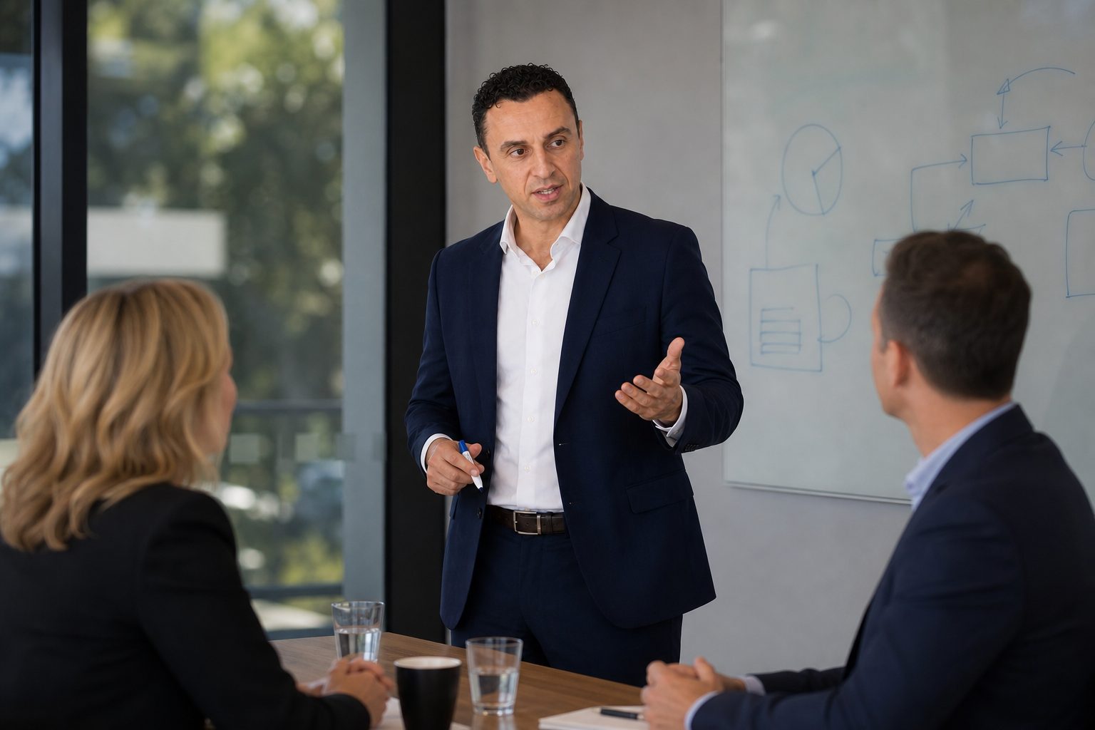 Richie Zengoski facilitating an AI SEO strategy workshop