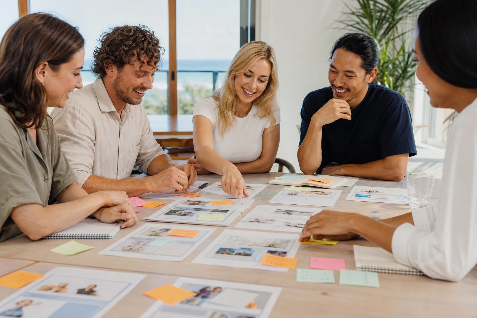 Gold Coast business team planning an effective website strategy