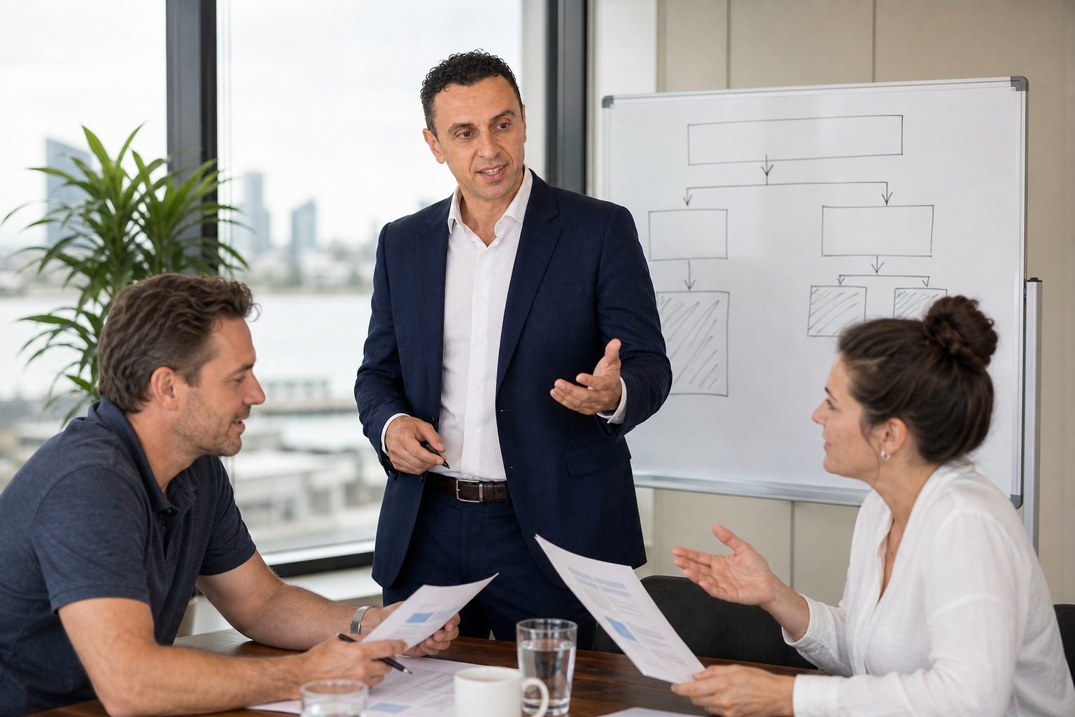 Richie Zengoski leading a website planning workshop with Gold Coast business owners