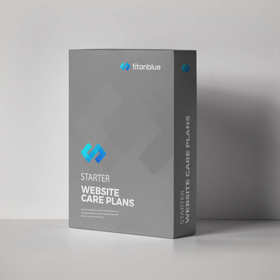 Titan Blue Starter website care plan box